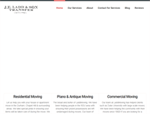 Tablet Screenshot of laddmoving.com